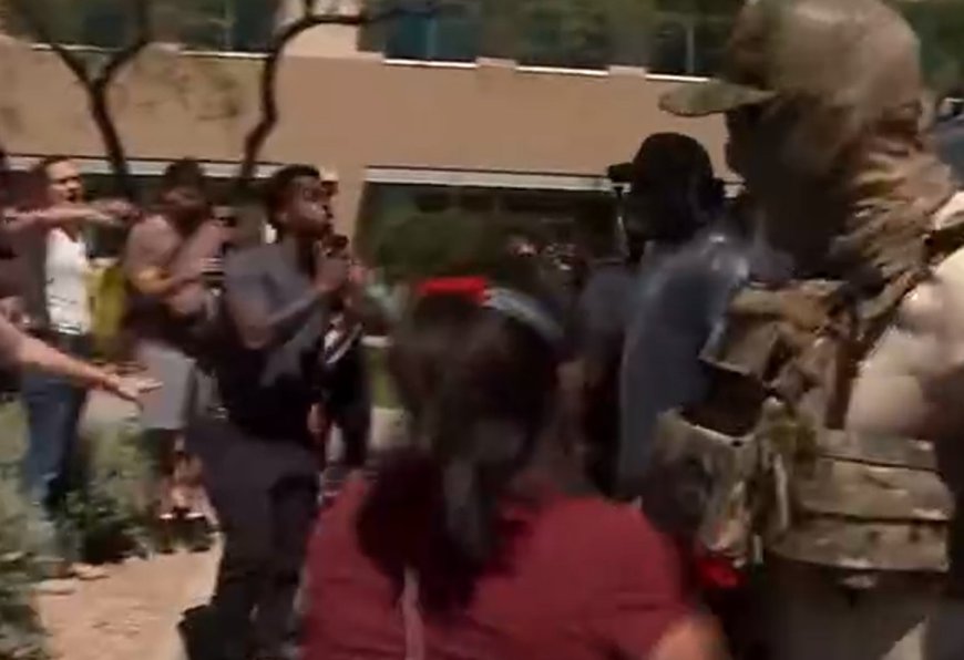 Protesters Mobilize at Courthouses Against ICE as Trump Pushes White Nationalist Conspiracies