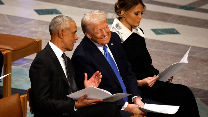 New book reveals what Obama and 'conqueror' Trump chatted about in viral moment during Carter's funeral