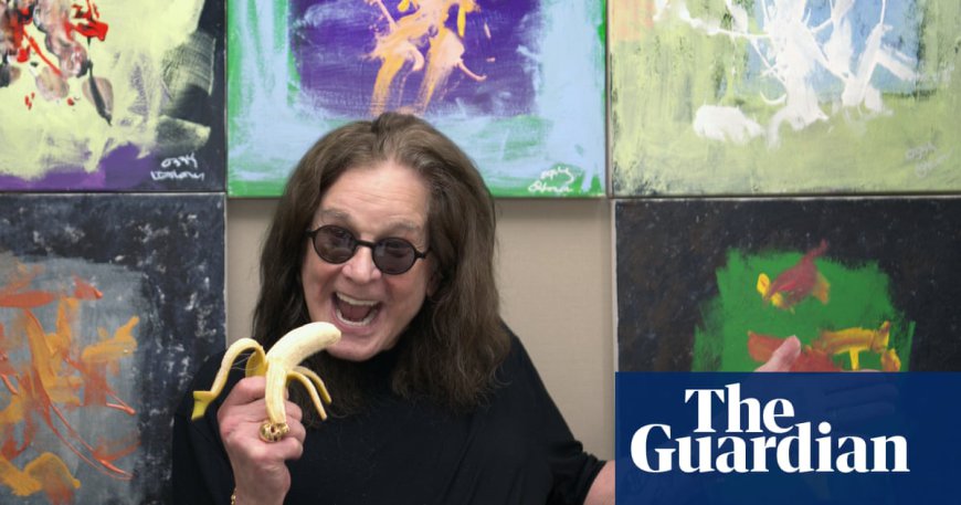 Ozzy Osbourne collaborates with chimpanzees on abstract expressionist paintings…