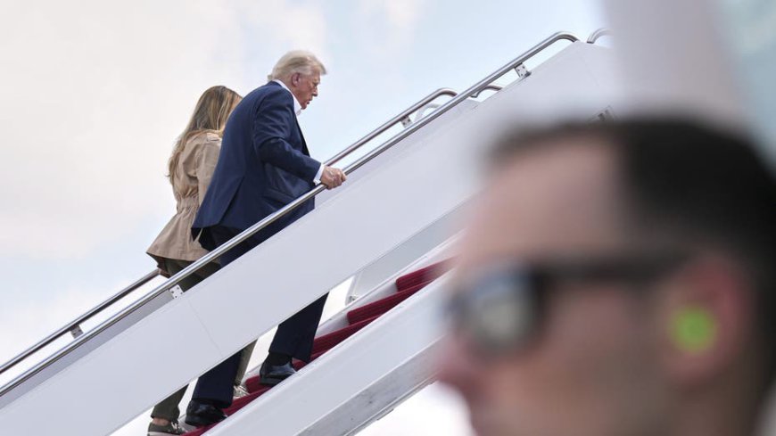 President Trump, first lady arrive in Kerrville, Texas, following fatal floods