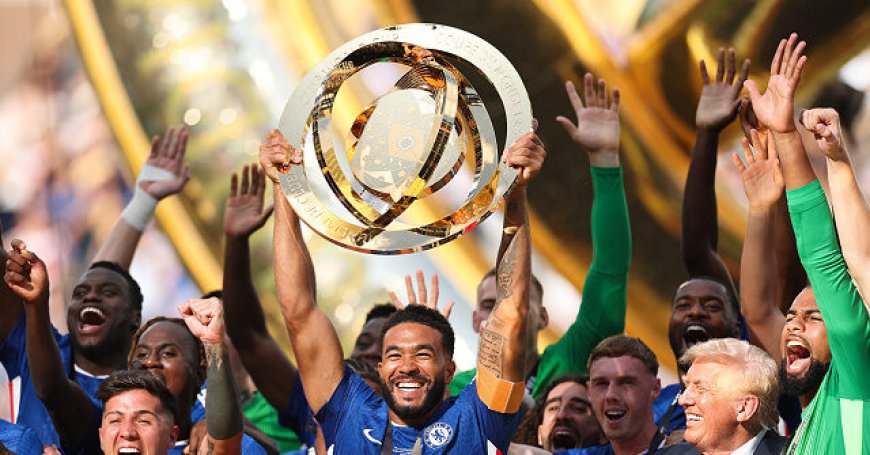 Trump Presents Chelsea with Trophy After FIFA Club World Cup Final Win