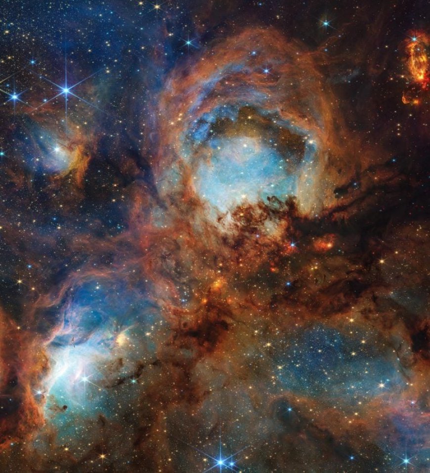 Webb’s Birthday Blockbuster: Baby Suns Ignite Tiered Rings Inside the Cosmic Cat’s Paw