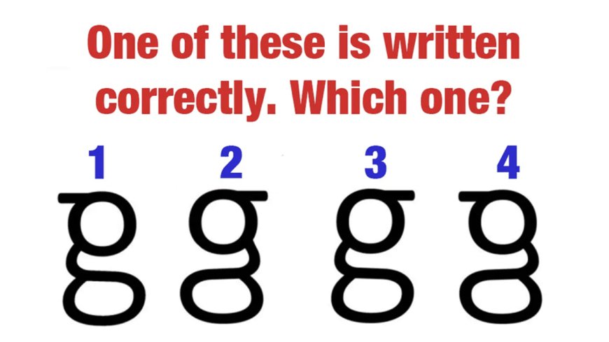 Looptail G: Most People Can't Recognize A Letter You Have Seen Millions Of Times