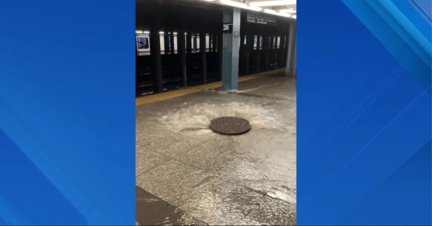 WATCH: New York City subway stations flood from heavy rain