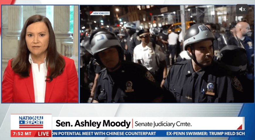 NewsMax, “Sen. Ashley Moody to Newsmax: Anti-ICE Rhetoric Careless, Anarchist”