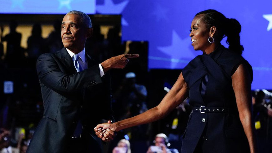 Barack, Michelle Obama jokingly dispel divorce rumors on former first lady's podcast