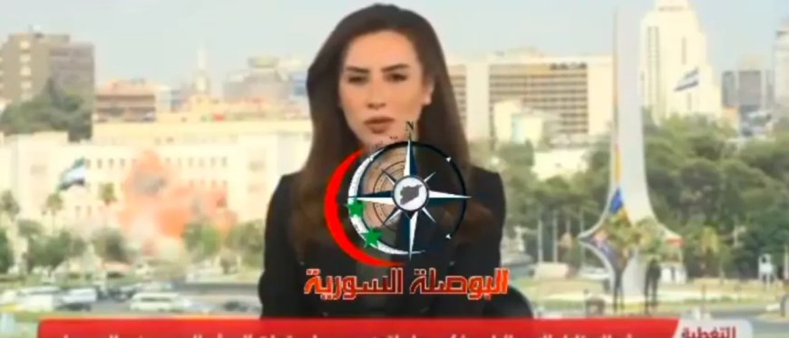 Reporter Ducks Mid-Broadcast As Israeli Strike Slams Syrian Defense HQ