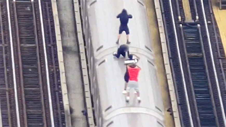 Police apprehend 4 boys spotted subway surfing on NYC train: 'A deadly risk'