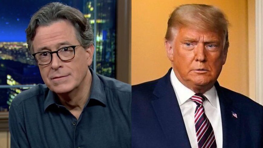 Trump celebrates Colbert getting booted by CBS in gleeful Truth Social post