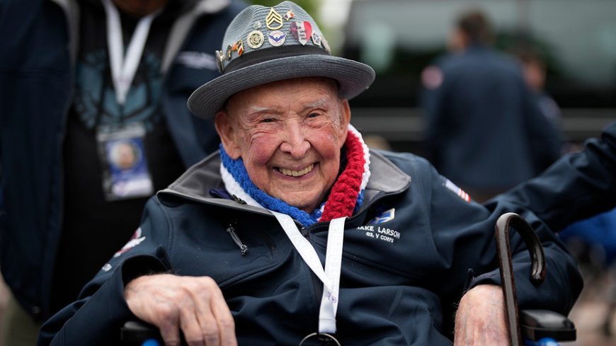 Jake Larson, WWII veteran turned TikTok's 'Papa Jake,' dies at 102, granddaughter announces