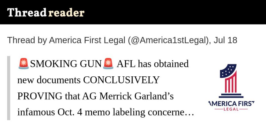 SMOKING GUN: Docs Prove Biden White House Drove Garland’s Memo Targeting Parents…