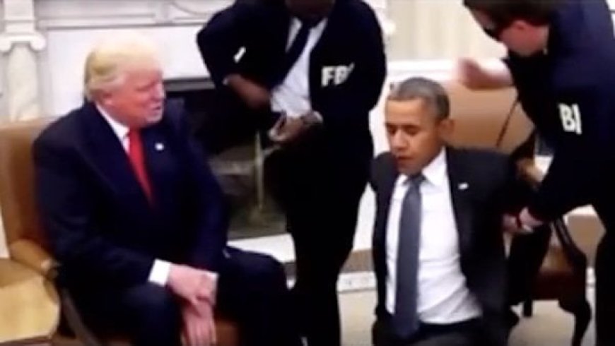 WATCH: Trump posts ‘most epic’ video showing Obama arrested, frogmarched by FBI into prison…