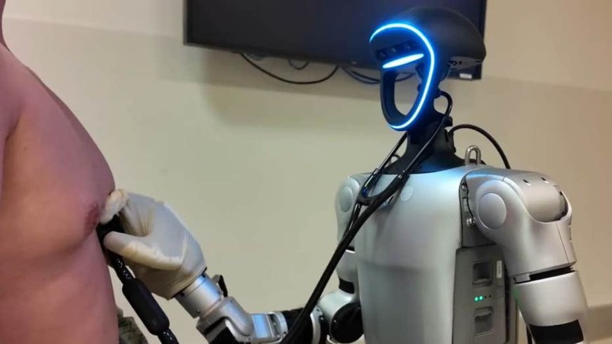 Humanoid robot performs medical procedures via remote control