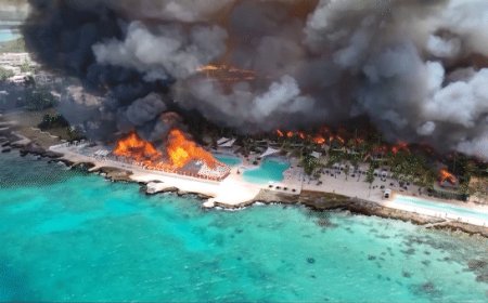 At least one tourist dead after massive fire nearly destroys Caribbean resort, 1,690 evacuated
