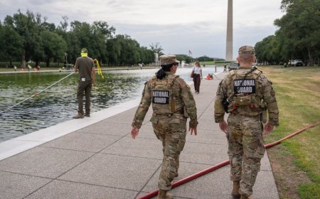 Former Olympian among those charged with vandalizing Reflecting Pool; Trump says basin must be drained: report