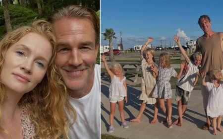 James Van Der Beek's wife honors 'magnificent' late husband on first Father's Day since his death