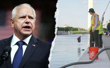 Tim Walz’s jab at Trump over Reflecting Pool draws fraud scandal backlash: 'Sit this one out'