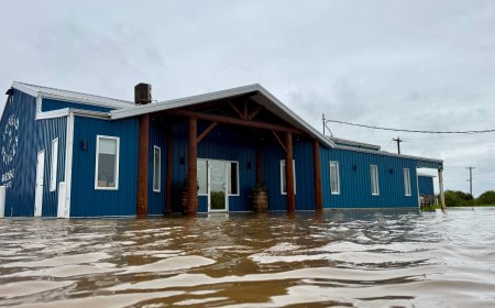 Town of Tofield floods after massive rainfall: ‘Never seen this much water here’