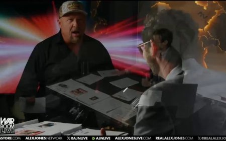 SATIRE: Mark Levin Invades The Alex Jones Studios