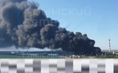 Half Of Crimea Goes Dark After Ukrainian Strike Hits Thermal Power Plant