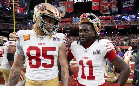 George Kittle wishes 'luck' to whoever trades for Brandon Aiyuk as 49ers look to move on from receiver