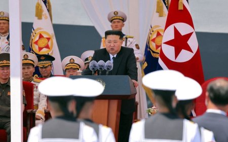 Kim Jong Un calls for North Korea to build 2 large warships per year in major naval expansion push: report