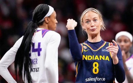 Sophie Cunningham protects Caitlin Clark with a rage-baiting finger-wag, miserable Buster & crash landing!