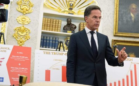 NATO’s Rutte brings charts, pushback as Trump questions alliance’s worth