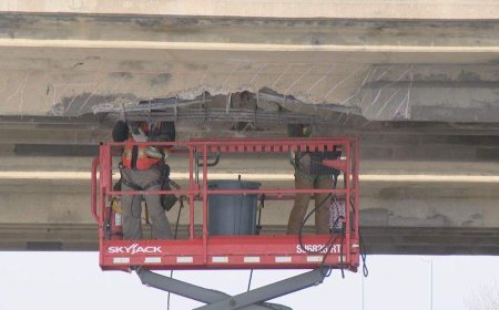 Semi-truck driver who struck Saskatoon overpass fined more than $11K