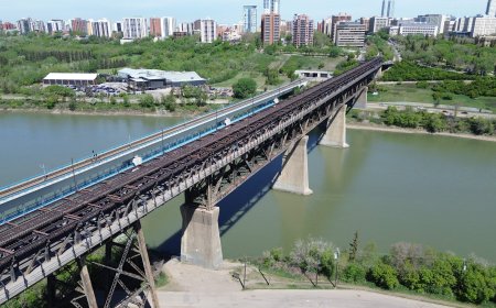 High Level Bridge sidewalk closed after heavy rain erodes riverbank slope