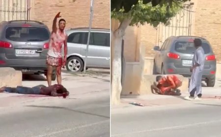 Horror in Spain as Blood-Soaked Africans Battle With Hammer, Broken Bottle on Busy Street