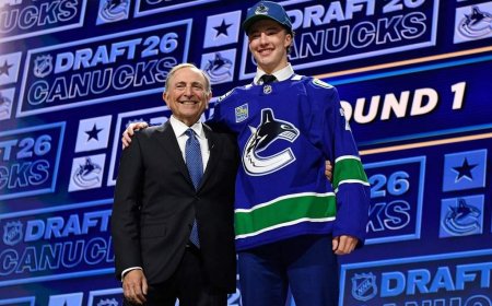 Canucks take Caleb Malhotra third overall at draft