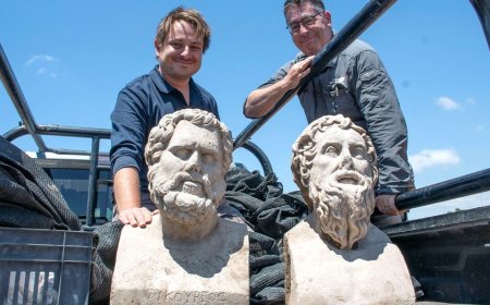 Archaeologists in Israel uncover 1,700-year-old Roman-era statues buried face down
