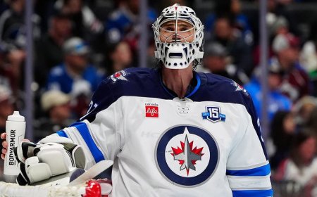 Winnipeg Jets general manager says team is 'listening' to trade offers for Olympic hero Connor Hellebuyck