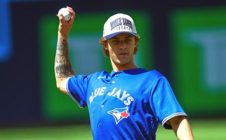 Maple Leafs top pick Gavin McKenna kicks off his time in Toronto with a rough ceremonial pitch