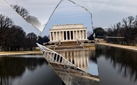 Burgum vows 'full' prosecution after vandals carved 350-foot gash into Lincoln Memorial Reflecting Pool