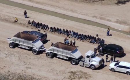 Dozens of Illegals Pulled From Dump Trailer in California