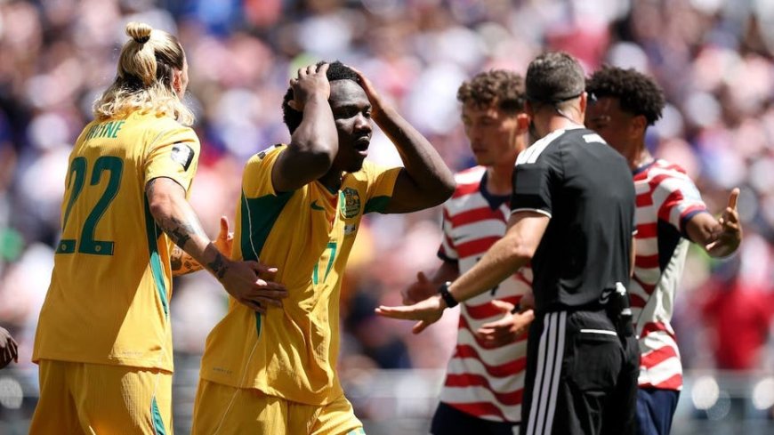 Australia World Cup star speaks out against referee after big loss to USA as coaches complain