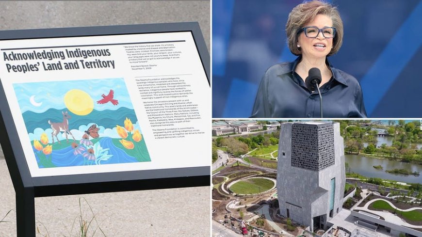 Obama Center embeds 'Indigenous' land message on controversial site