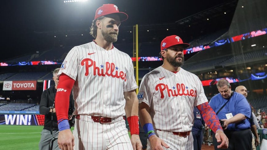 Bryce Harper hits for cycle, Kyle Schwarber blasts three homers in Phillies blowout win over Mets