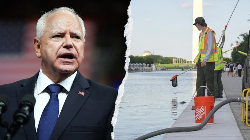 Tim Walz’s jab at Trump over Reflecting Pool draws fraud scandal backlash: 'Sit this one out'