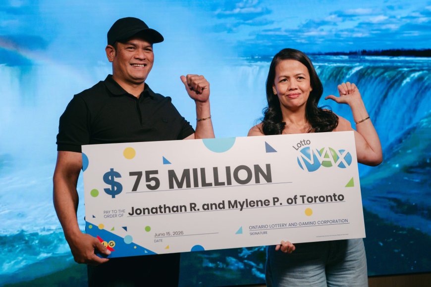 Siblings become first brother-sister duo to win $75M Lotto Max jackpot with OLG