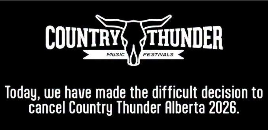 Country Thunder cancels Calgary concert, blames noise bylaw and construction