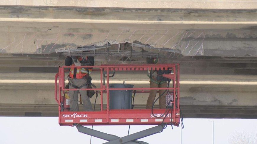 Semi-truck driver who struck Saskatoon overpass fined more than $11K