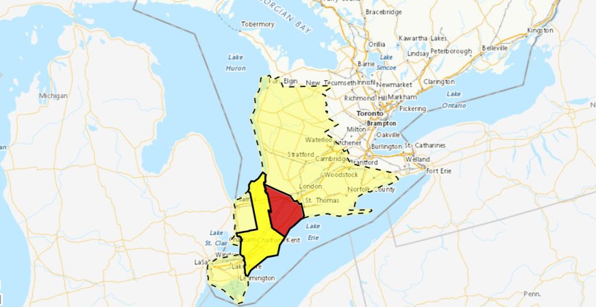 Tornado warning lifted for parts of southwestern Ontario