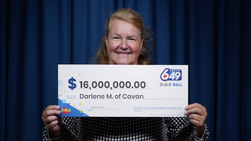 Ontario woman discovers $16M lottery win on her birthday