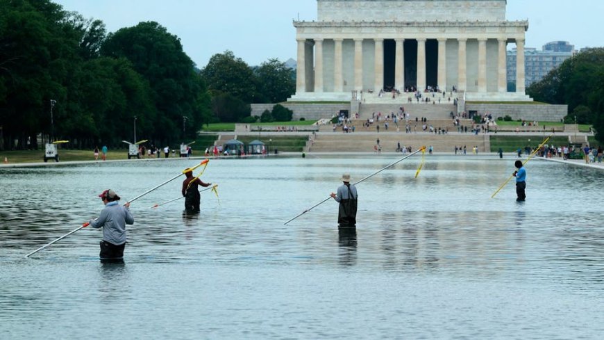 White House condemns 'targeted sabotage' of reflecting pool as repairs pushed past July 4 celebration