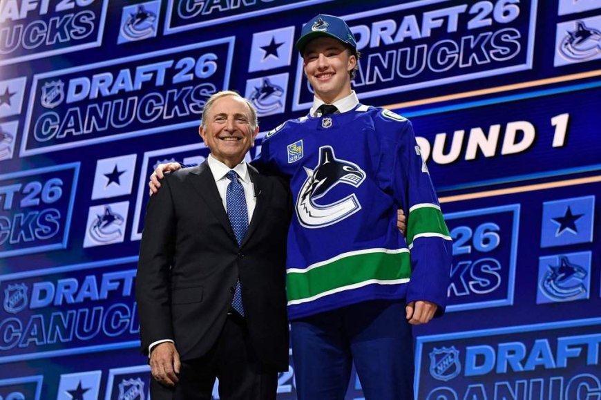 Canucks take Caleb Malhotra third overall at draft