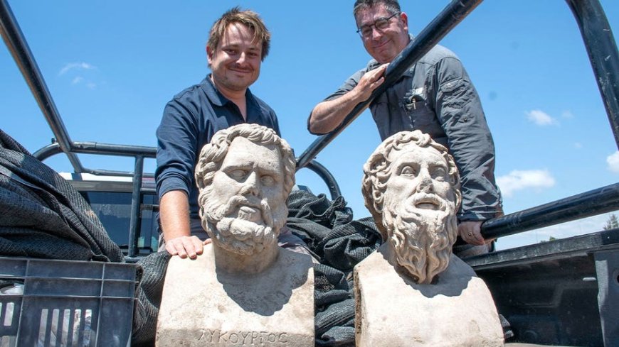 Archaeologists in Israel uncover 1,700-year-old Roman-era statues buried face down