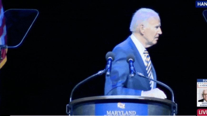 WATCH: Biden appears confused about where to exit stage after Democratic gala remarks